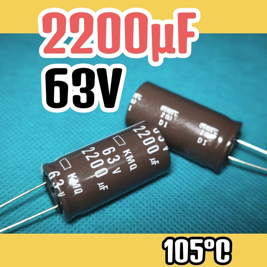 Kapasitor capasitor elko elco 63v 2200uf 63v 2200 uf 63 v 63volt 2200uF ORIGINAL
