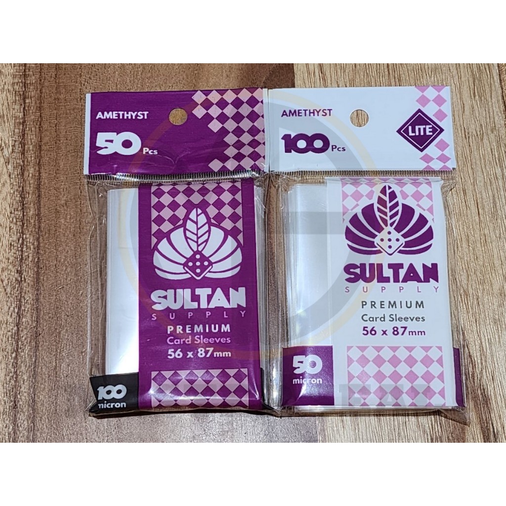 Sultan Supply Sleeve Card Sultan Amethyst 50pcs Size 58 x 89 mm
