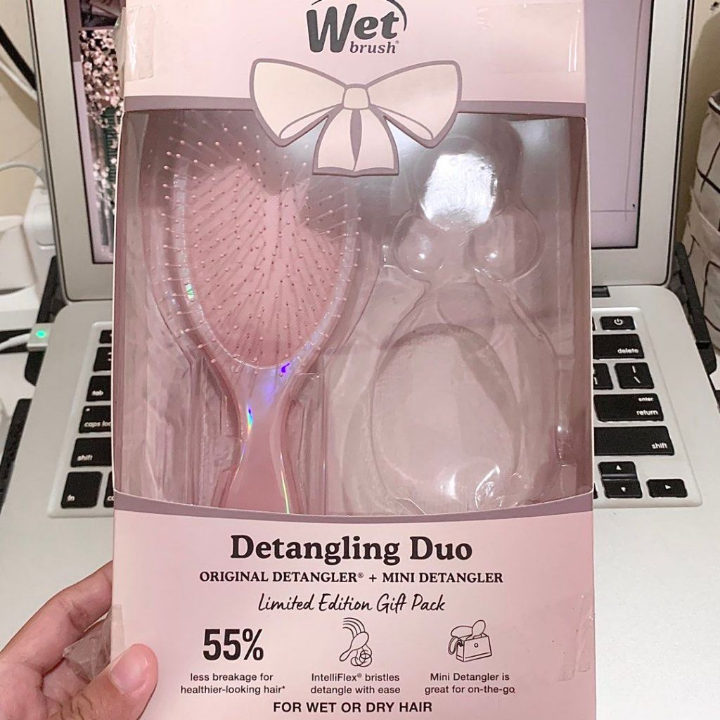 [NEW JUAL RUGI] The Wet Brush Kit Holiday Duo Iridescence Icon - Bronze // Sisir Branded Original Ma
