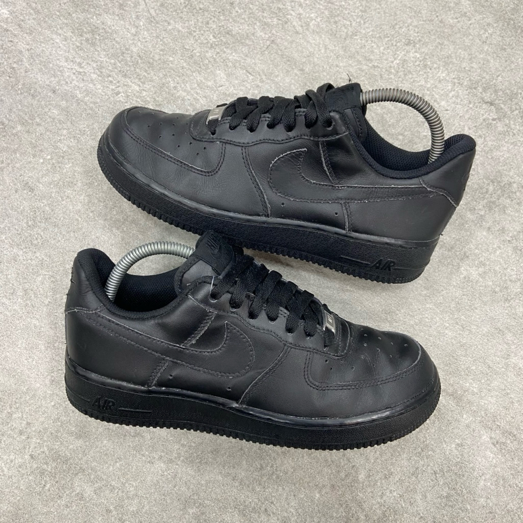 [Size 40] Rare Nike Air Force 1 AF 1 Black Full Black Triple Black (315115-038) Second Kondisi Mulus