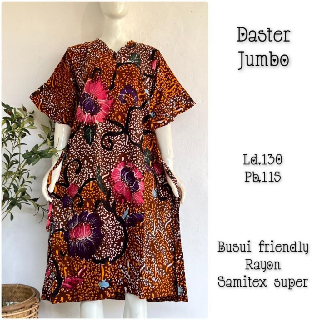 Daster Jumbo Bunga Batik Tulis