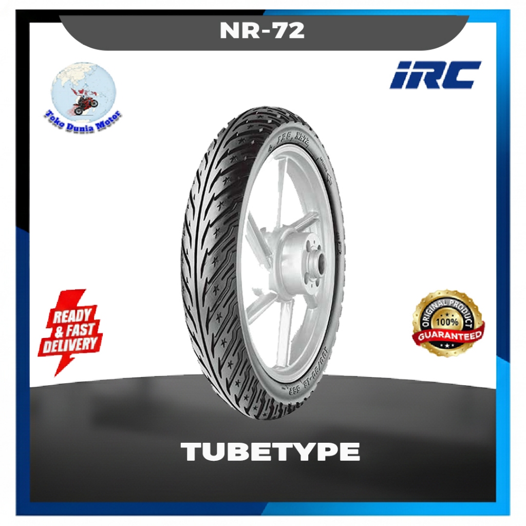 Ban motor bebek IRC NR72 90 90 17 supra revo tubetype