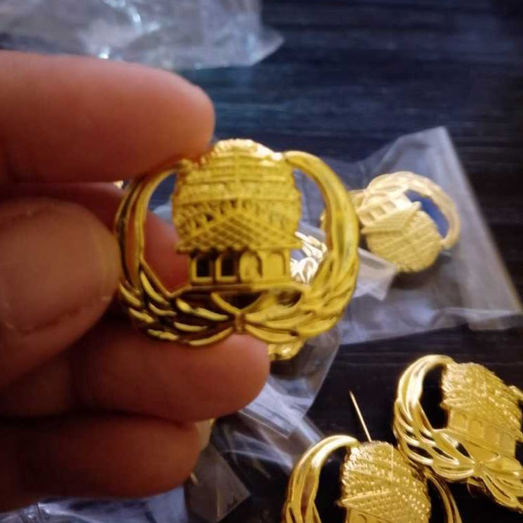 Pin Korpri Premium Peniti / Magnet / Pin Korpri ASN / PNS Logam Kuningan Emas