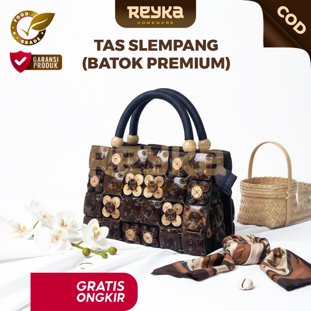 Tas Kerajinan Batok Kelapa untuk wanita/ Tas Tangan/Tas Dompet Mini/Taa Batok Cocok untuk sovenir & 