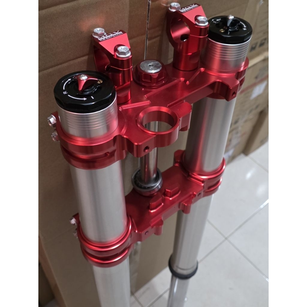 SHOCK USD Realjump MGV Upside Down PNP CRF 150 MERAH