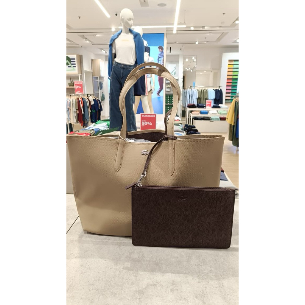 (JASTIP) Lacoste Large Bag Reversible