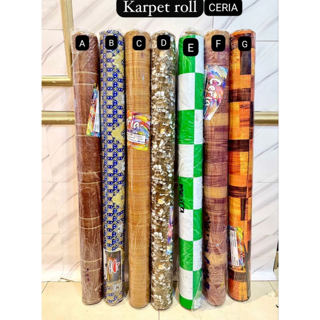 Karpet roll plastik vynil 1 roll