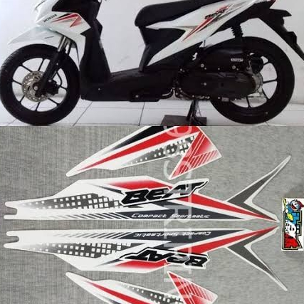 stiker striping motor Beat CBS 2020-2021 kualitas terjamin