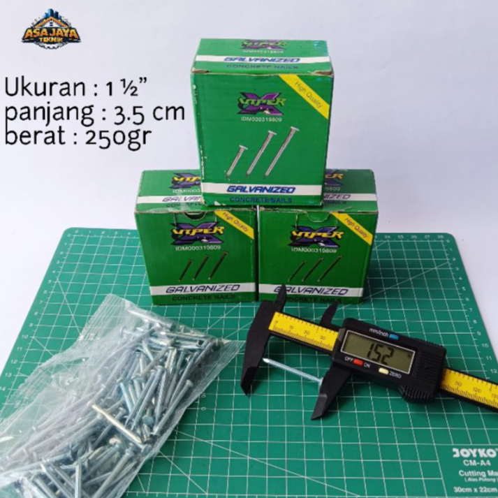 Paku Beton Viper 1½ inch - 250gr