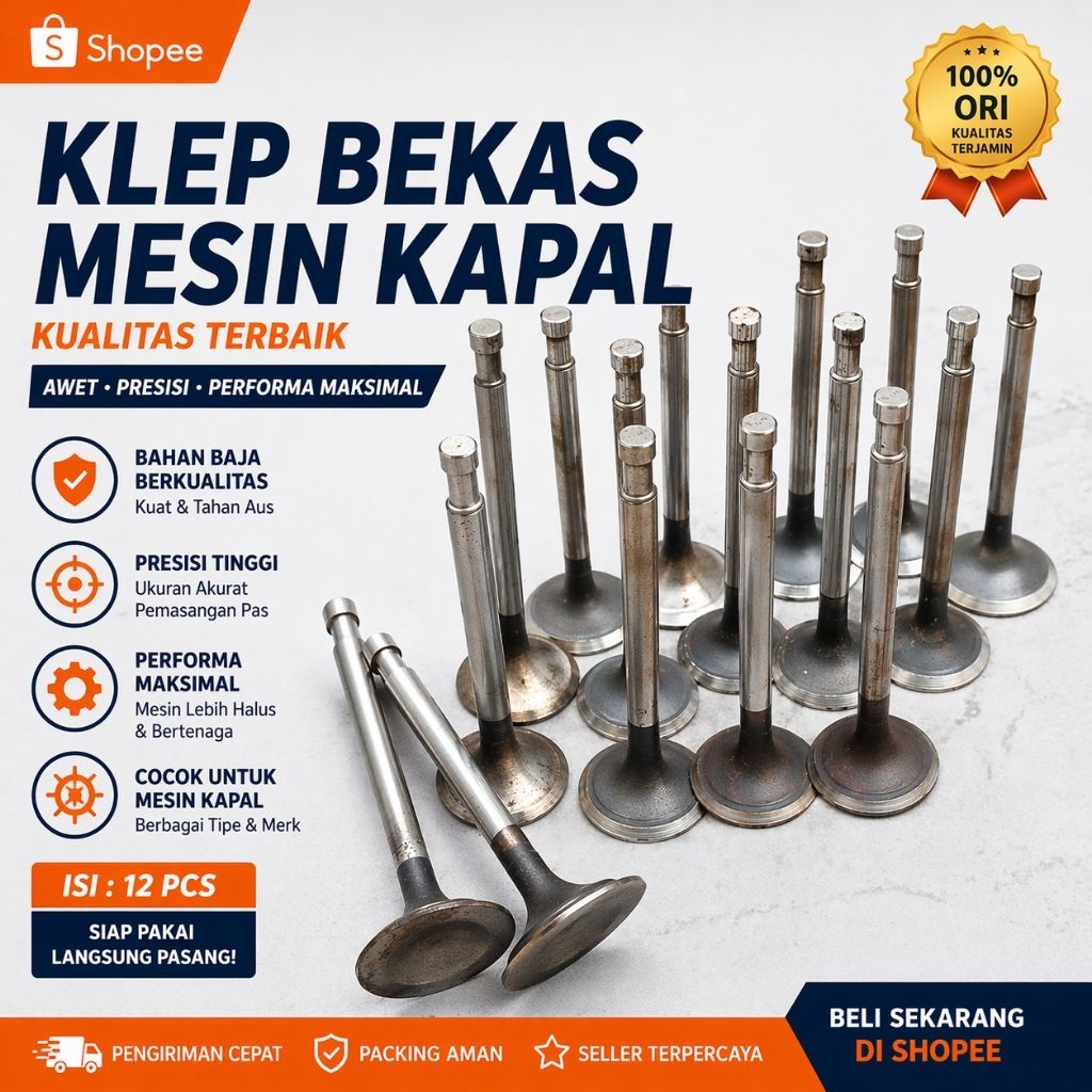 Klep kapal lengket magnet 28cm 14mm bekas kapal laut
