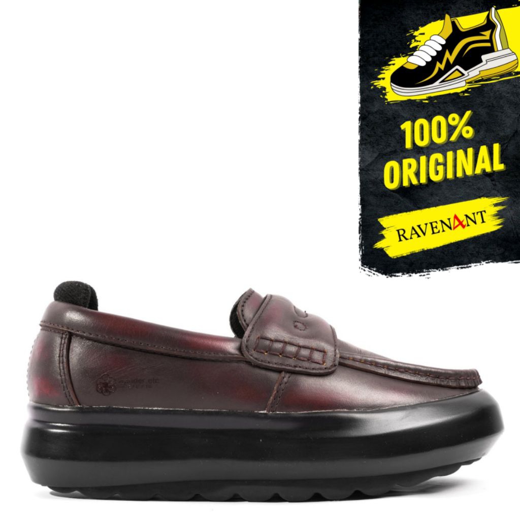 WANDER ETC Uptown Heritage Brown Black ORIGINAL - Sepatu Loafers Pria/Wanita