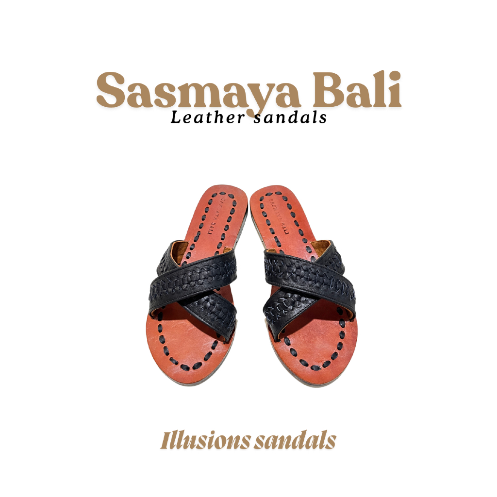 Sasmaya Bali Sandal Wanita Kulit Asli Illusions