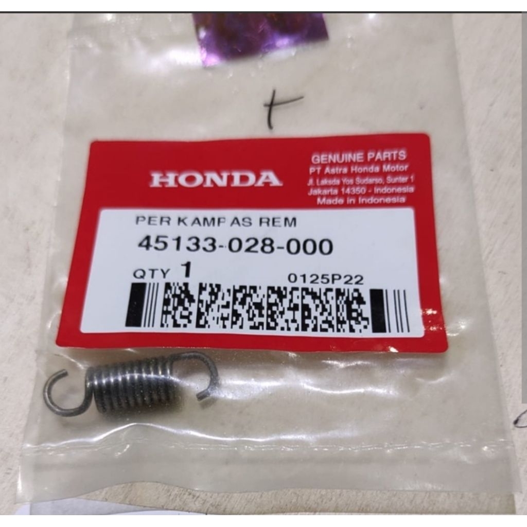 45133-028-000 HGP AHM 100% ORIGINAL PER KAMPAS REM KARISMA GRAND LEGENDA 45133028000