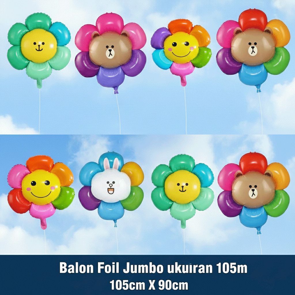 balon matahari jumbo balon gas/balon karakter/balon terbang