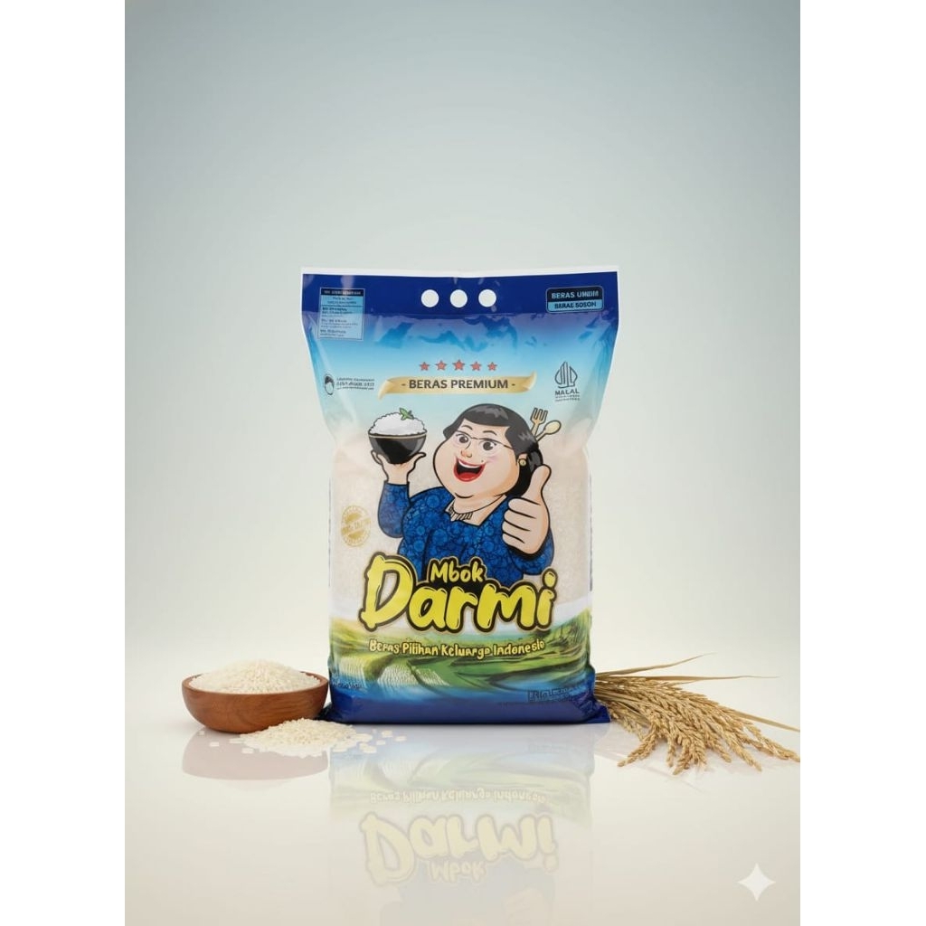 Beras premium Mbok Darmi kemasan 5kg