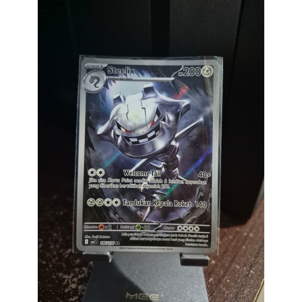 Steelix AR Kartu Pokemon Evolusi Mega TCG Indonesia