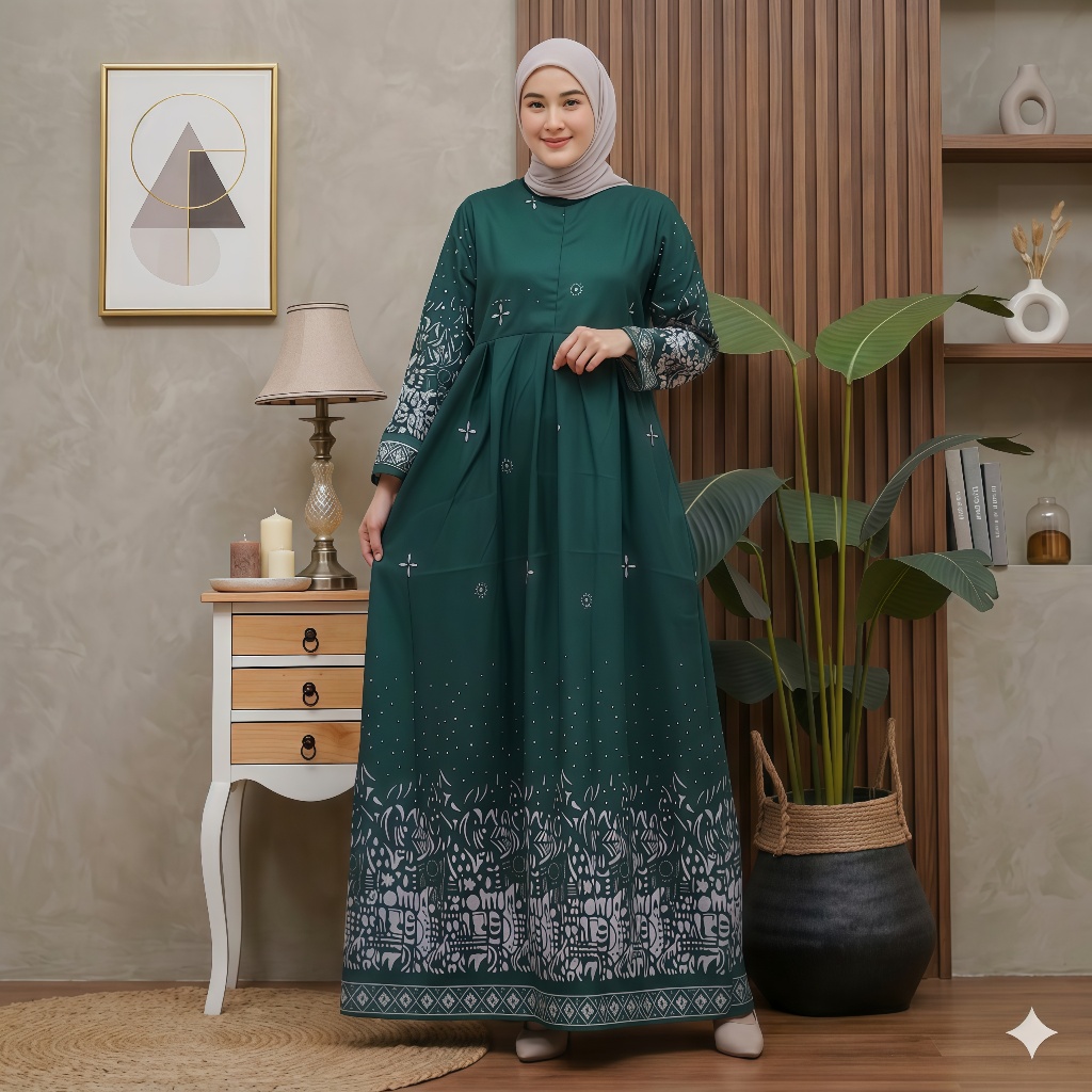 Gamis Batik Wanita Dewasa Modern Motif Sutena Couple Baju Batik Wanita Model Gamis Busui Friendly Al