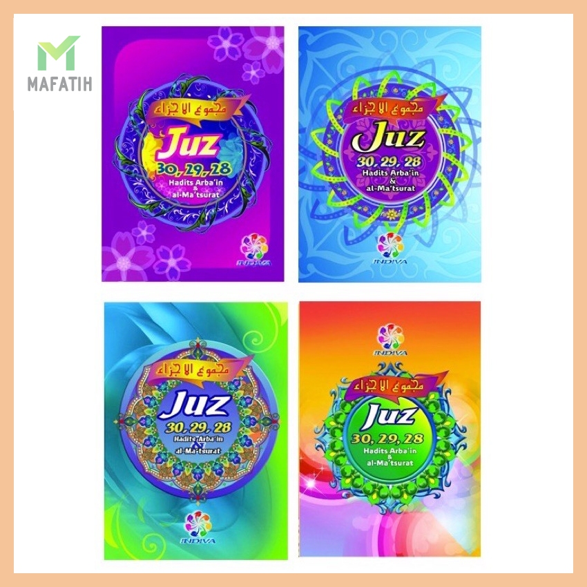 Buku Kumpulan Juz 28-29-30, Hadits Arba'in Nawawi+Al-Ma'tsurat INDIVA Matsurat Almatsurat Juz Amma