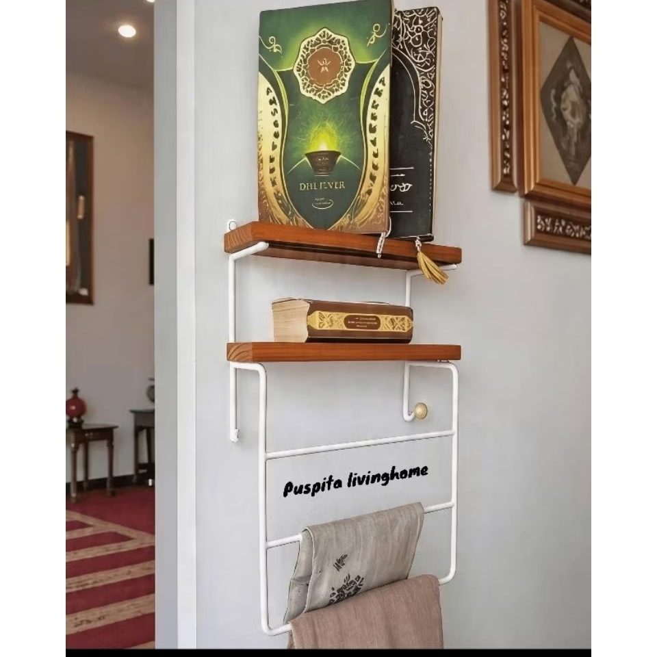 {COD} rak mukena susun 2 multifungsi/ tinggi 40 Alqur'an dan mukena/rak serbaguna