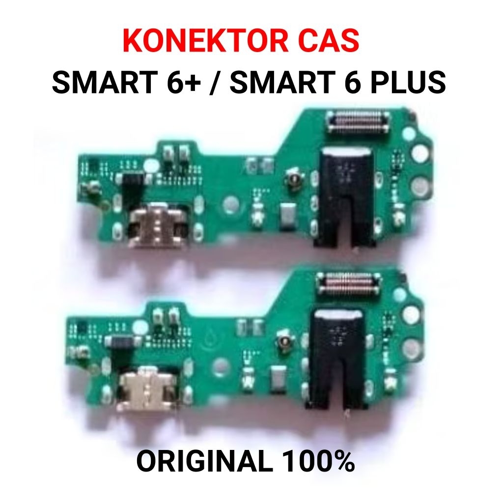 Flexibel Charger Konektor Cas Infinix Smart 6Plus / Smart 6+ Plus IC Papan Cas Konektor Charger + Mi