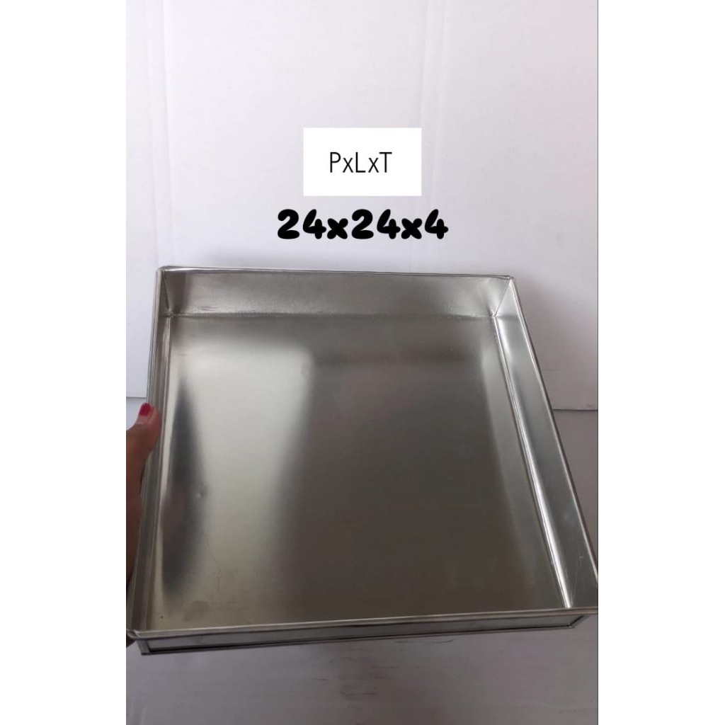 Loyang brownies/Loyang kue/Loyang kotak 24x24x4/Loyang bolu/Loyang cake