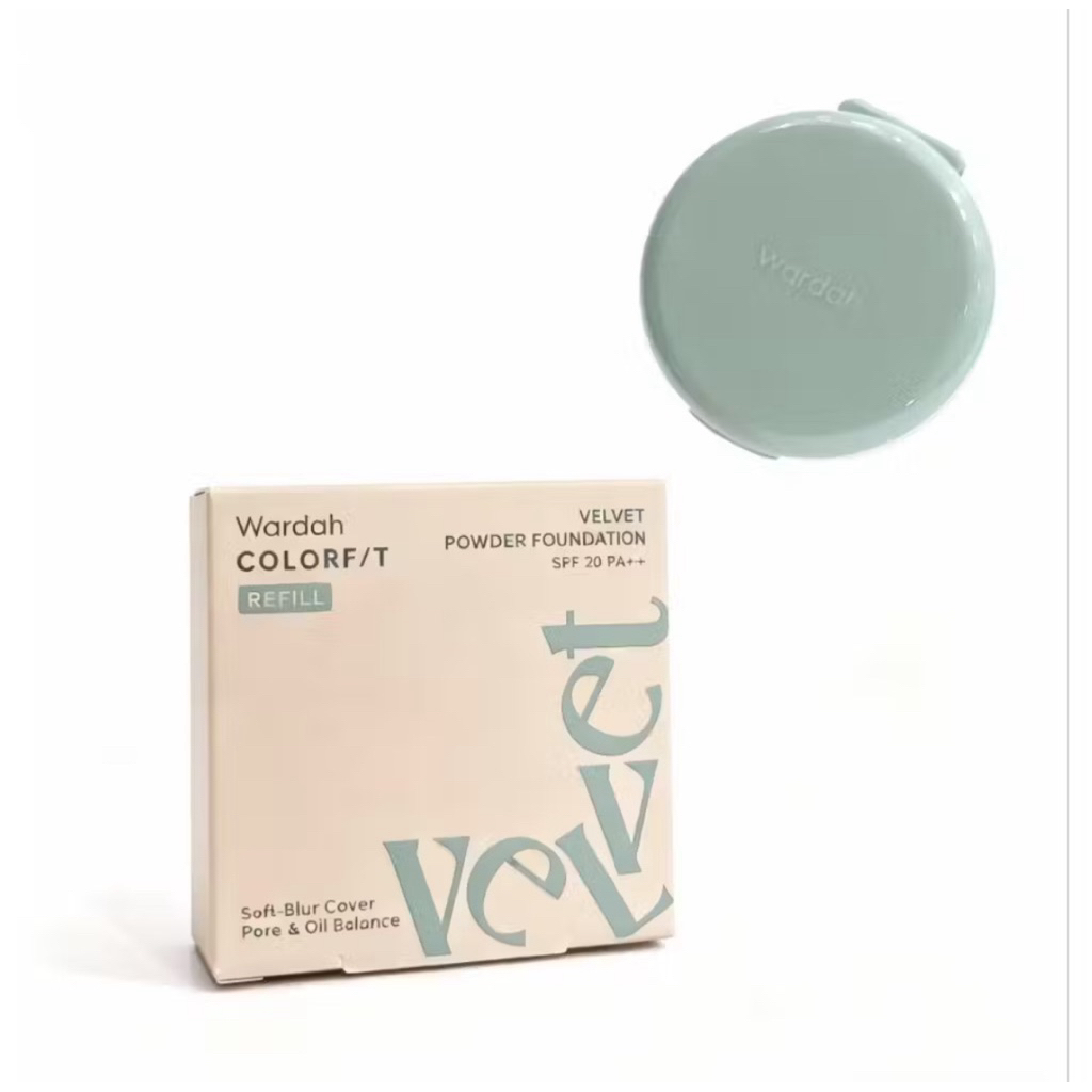 Refill Wardah Colorfit Velvet Powder Foundation Refill 11 g Refil bedak wardah - refill bedak founda