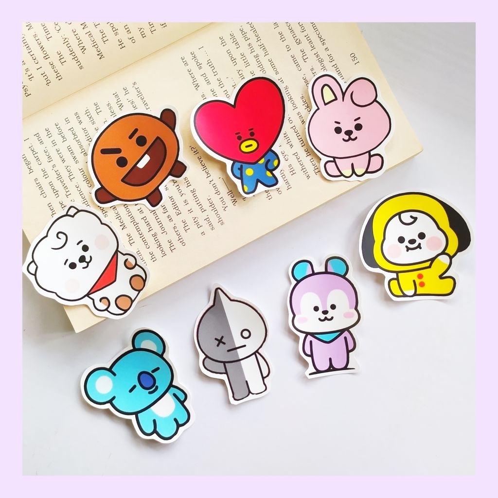 [BTS] STICKER BT21 KARAKTER BTS STICKER FREEBIES KONSER KPOP WATERPROOF