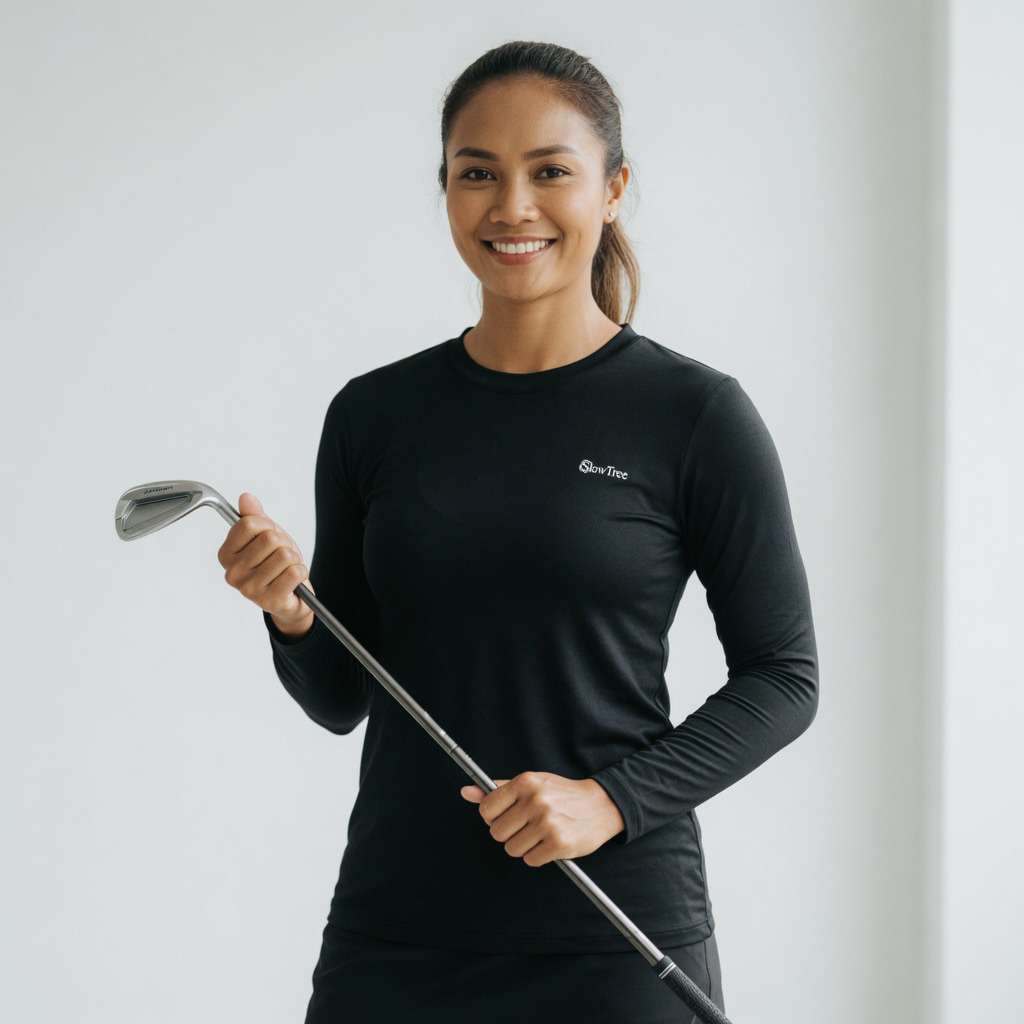 Kaos Lengan Panjang Golf Wanita SNOW TREE 95