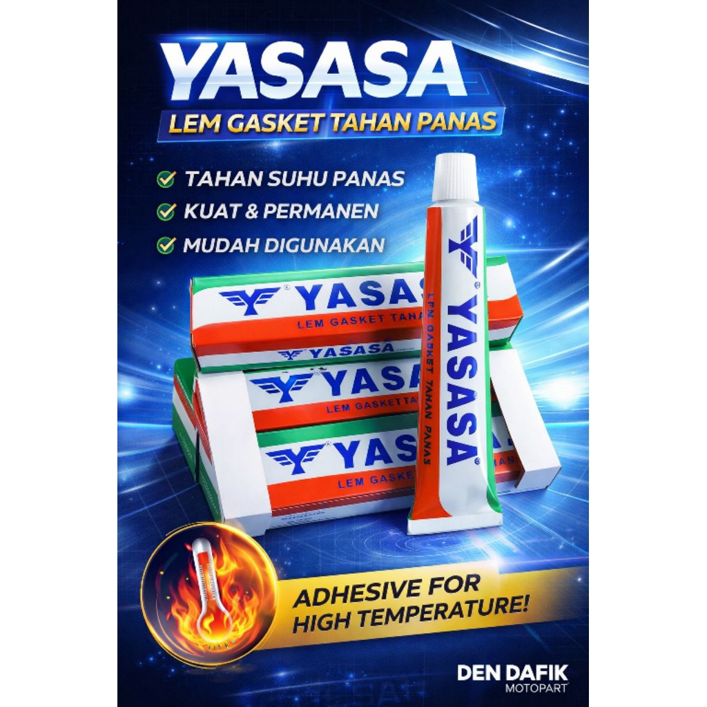 YASASA Lem Gasket Tahan Panas 25g - Lem Blok Mesin & Seher Anti Bocor