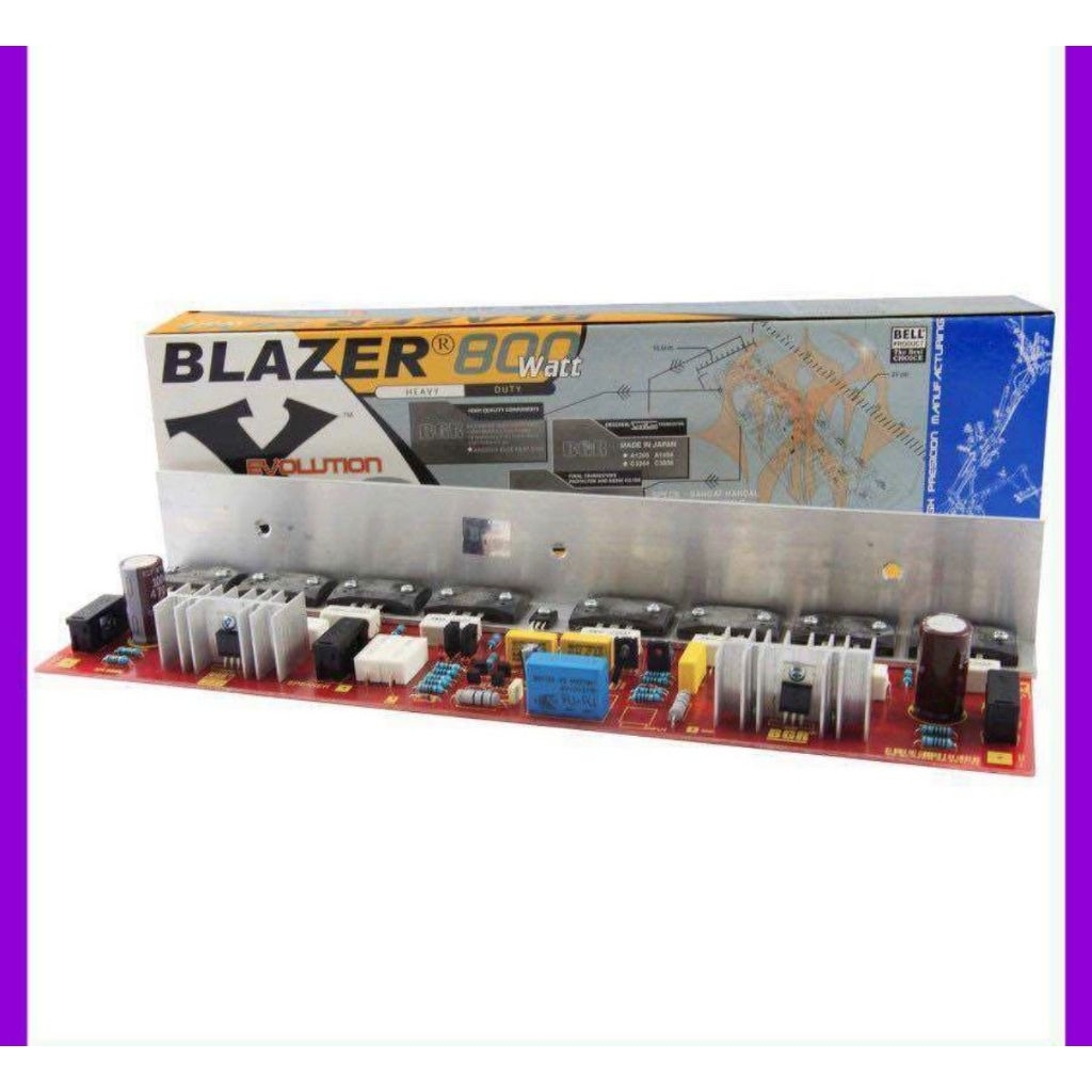 Kit POWER Blazer X8 800w Mono Bell Power Amplifier 800 Watt Transistor 800Watt Mono X8 Economy