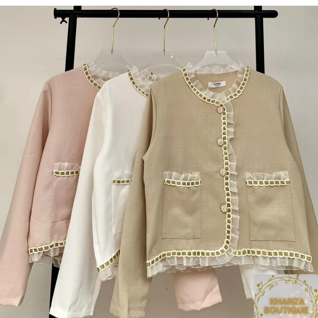blazer renda