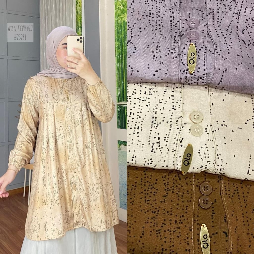 Tunik Polkadot Qla