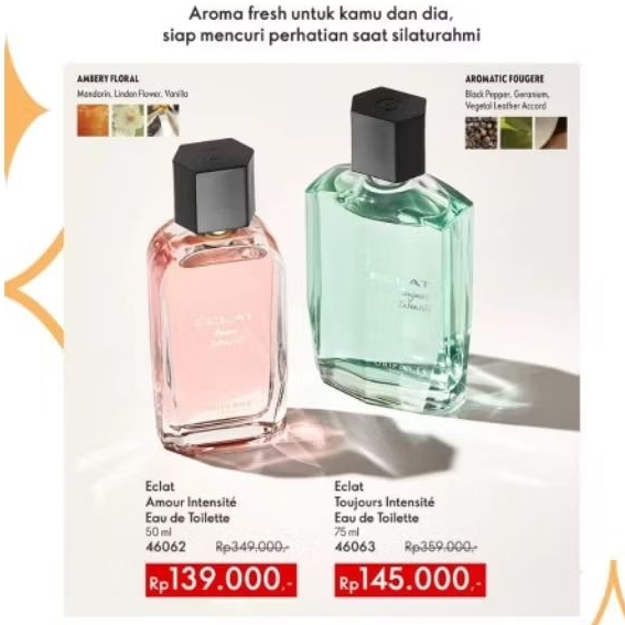 eclat amour & tonjours EDT oriflame