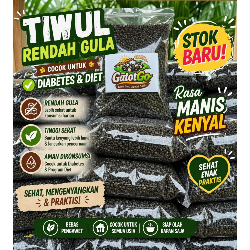 Tiwul Instan Hitam Khas Gunungkidul