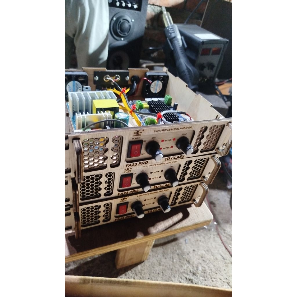POWER AMPLIFIER TPA3116 SMPS 5 AMPER + KIPAS PENDINGIN Langsung Colok Listrik Power Ampli Class D