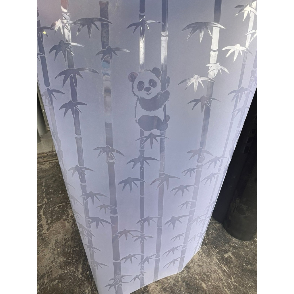 fiber plat plastik tutup pagar motif / plastik tutup pagar/ plastik pagar 0.6mm