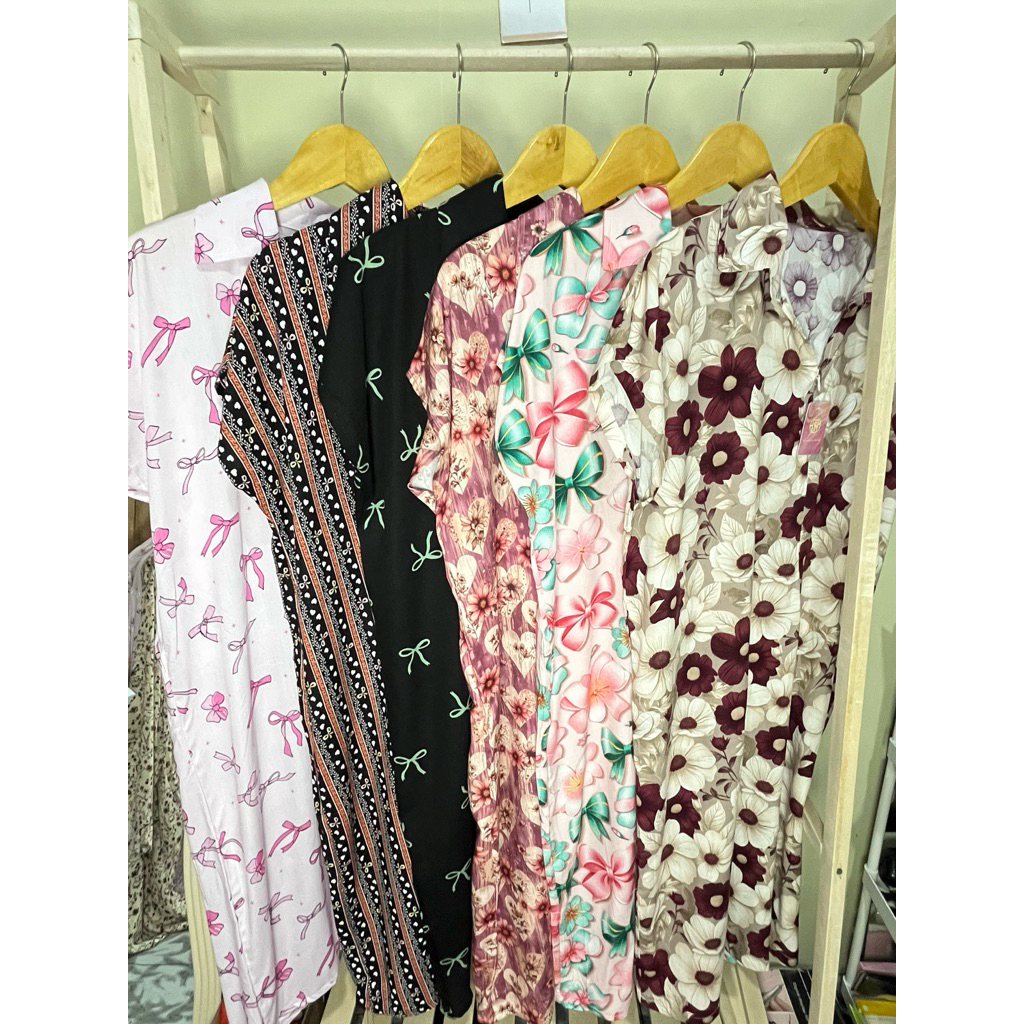 Daster rayon kerah