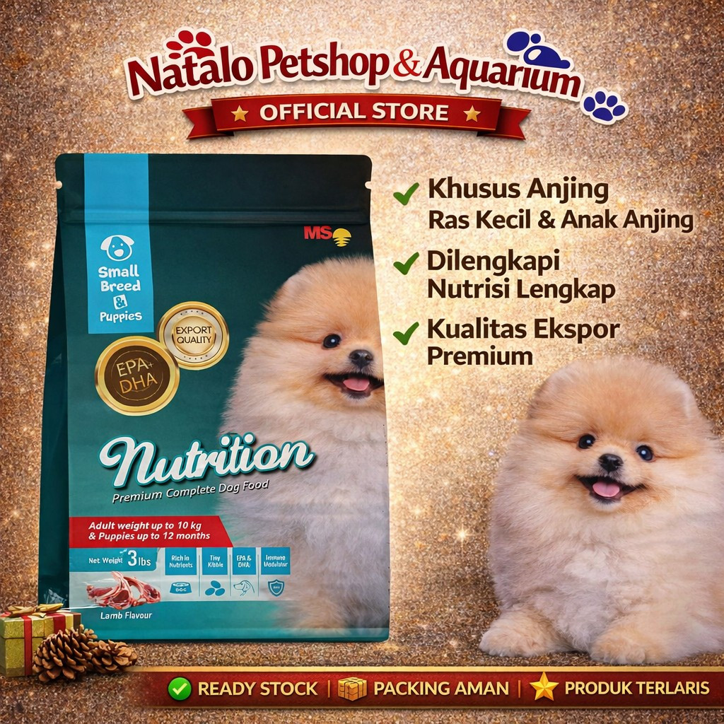 Nutrition Small Breed Puppy Dry Dog Food - Makanan Kering Anak Anjing 1.36Kg