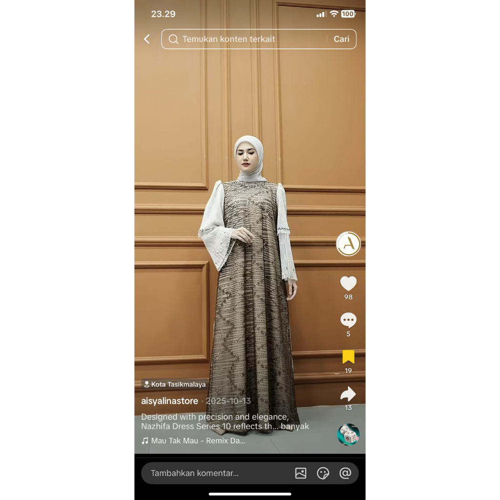 preloved gamis kondangan brand aisyalina.id