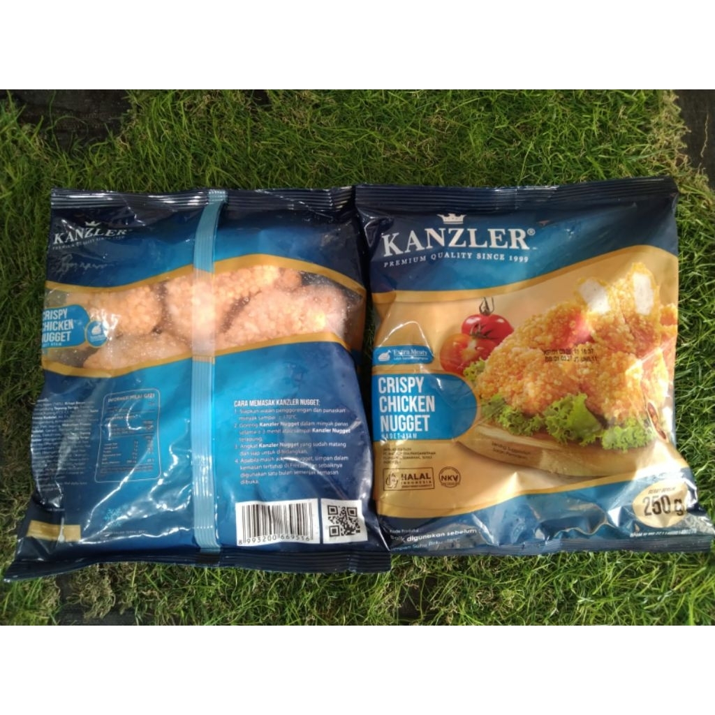 Nugget Ayam Kanzler Crispy 250 Gram dengan Crumb Berbuih, Lebih Garing