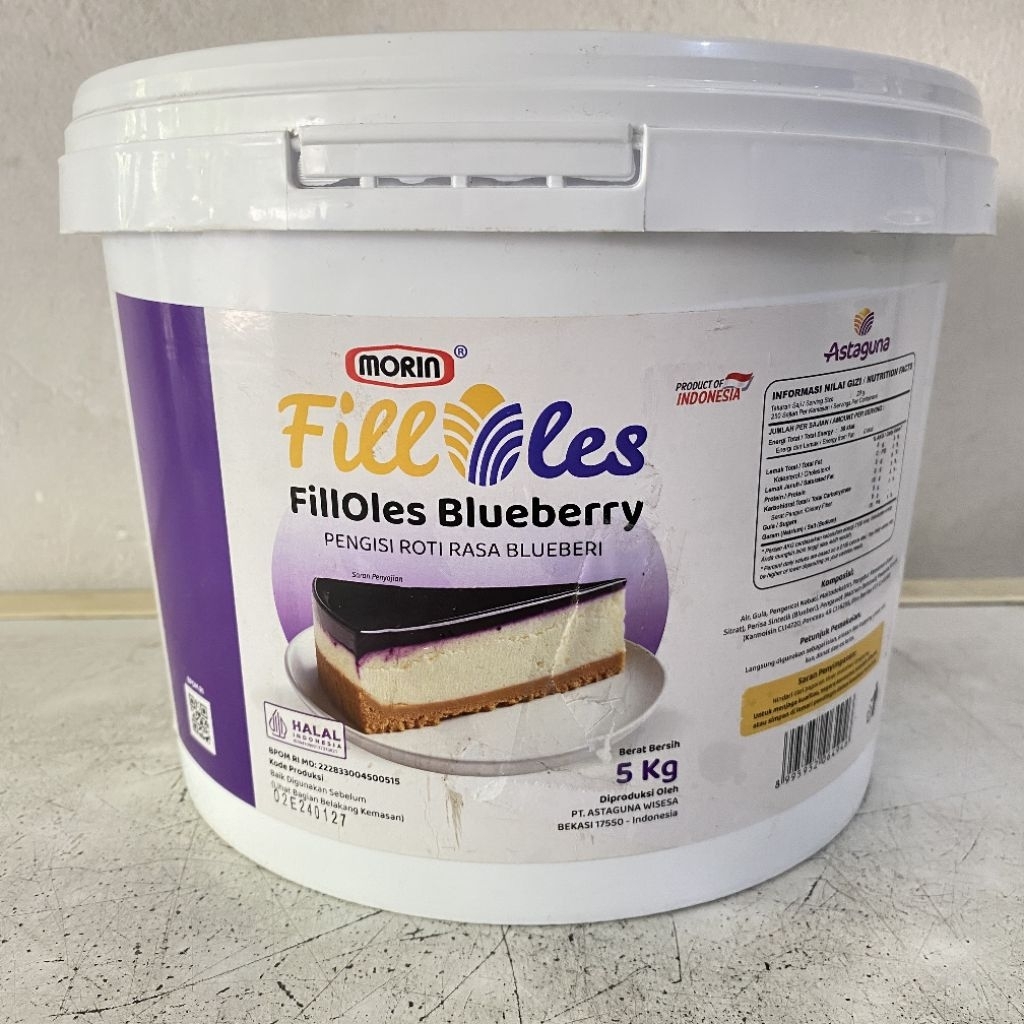 Morin fill oles selai blueberry 5 kg | morin selai blueberry | morin selai isian roti