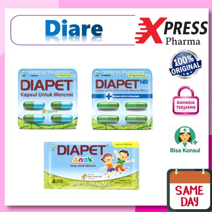 XPRESS  Diapet / Diapet NR / Diapet Anak / Jamu untuk mencret