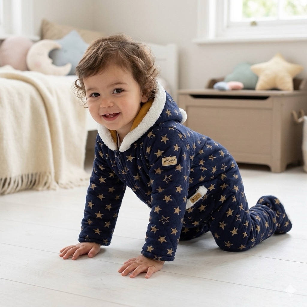 jumpsuit winter anak navy alfonso lucu