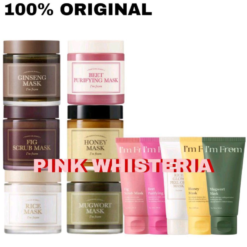 IM I'M FROM Rice / Fig Scrub / Mugwort / Ginseng / Honey / Beet / Mandarin Honey / Rice Glow Peel of