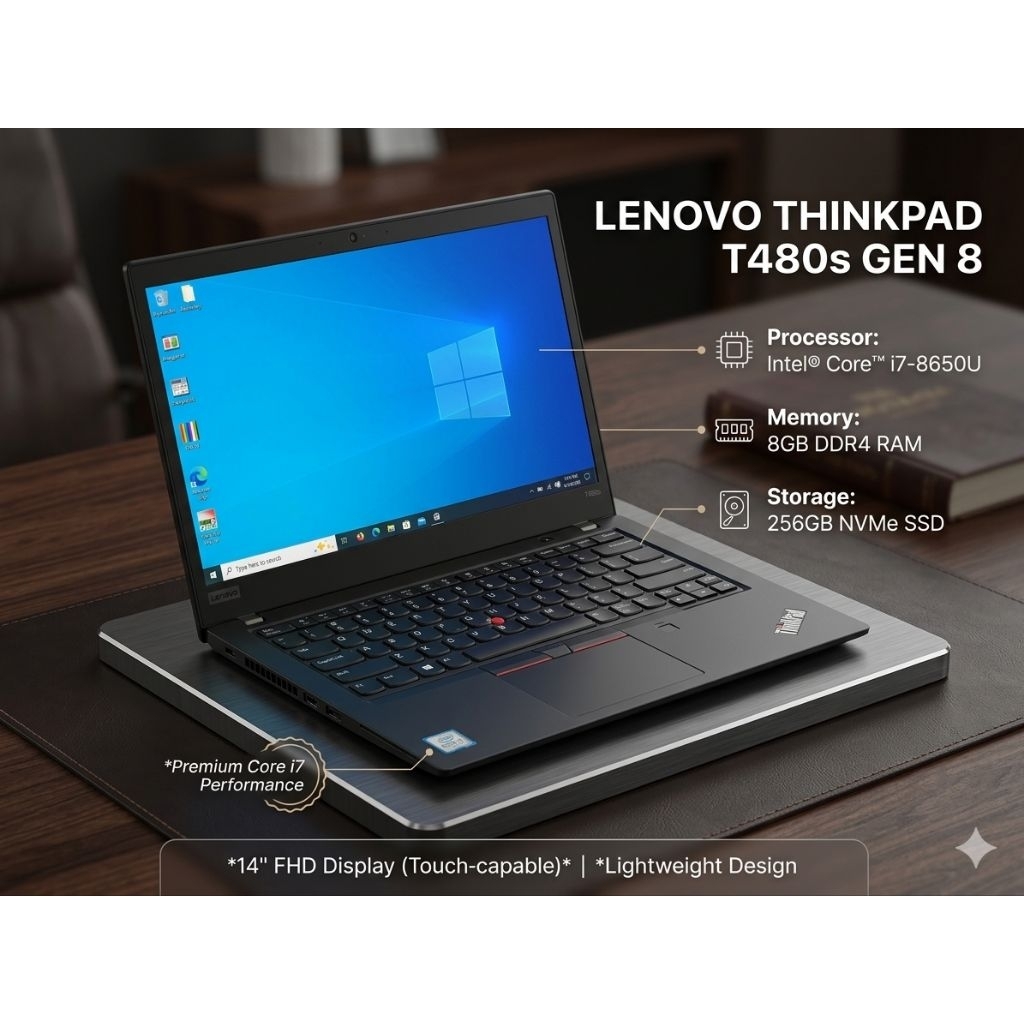 Laptop Lenovo Thinkpad T480s Gen 8 Core i7