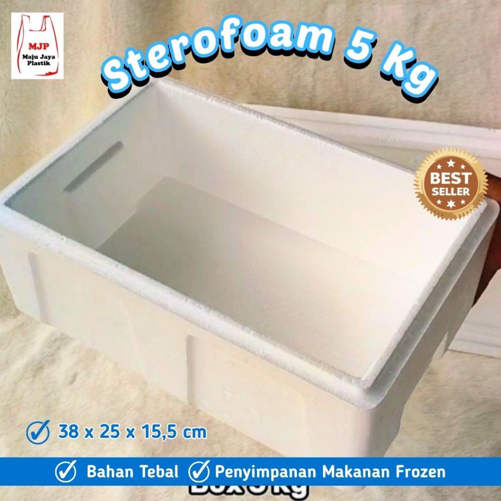 Box Styrofoam Profil 5kg – Kotak Gabus Cooler Box Es / Sterofoam Box Kotak es gabus Frozen Food