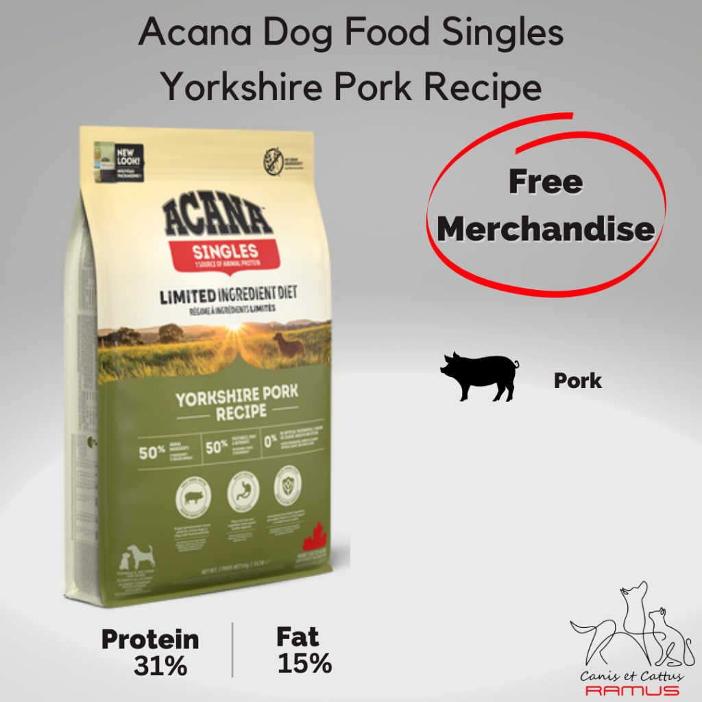 Acana Singles Yorkshire Pork Recipe 6 kg Dog Food