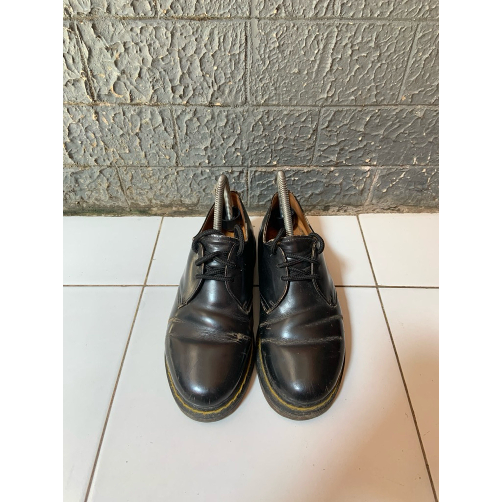 DR MARTENS 1461 BLACKSMOOTH DOUBLE STITCH RARE ITEM