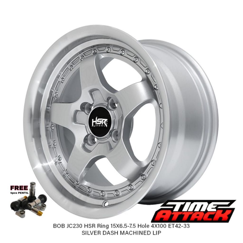 Velg Mobil Wuling Bingou R15 HSR Wheel BOB Velg HSR Ring 15