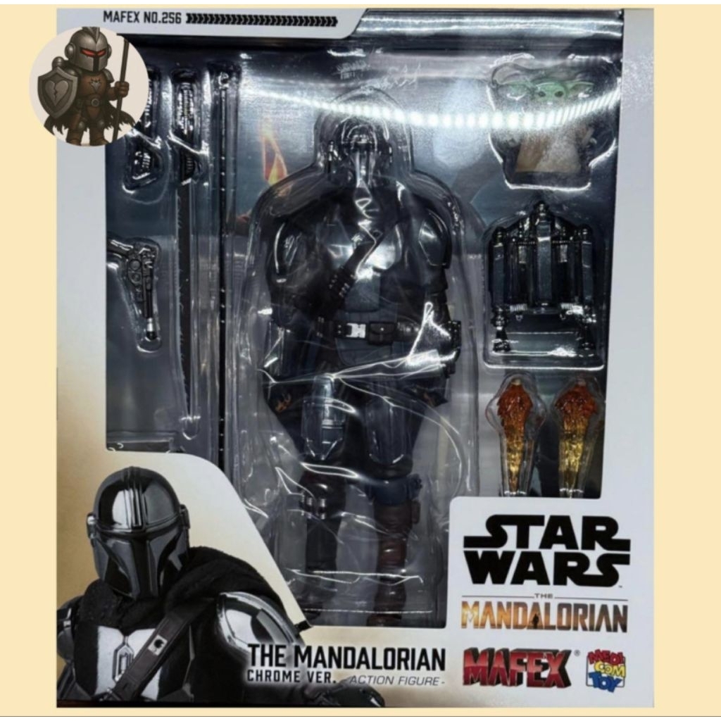 Mafex No.256 The Mandalorian Chrome Ver. Star Wars Celebration Exclusive Japan 2025